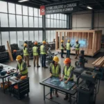 Future of Apprenticeships Canada: Trends Shaping Careers Apprentices collaborating on a project in a modern Canadian workshop, showcasing diverse skilled trades.