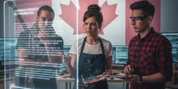 Canadian creators reviewing new Copyright Act amendments document