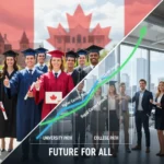 Diverse Canadian graduates celebrating, symbolizing university and college ROI