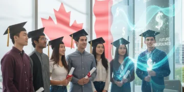 Canadian students looking at potential student loan forgiveness options.