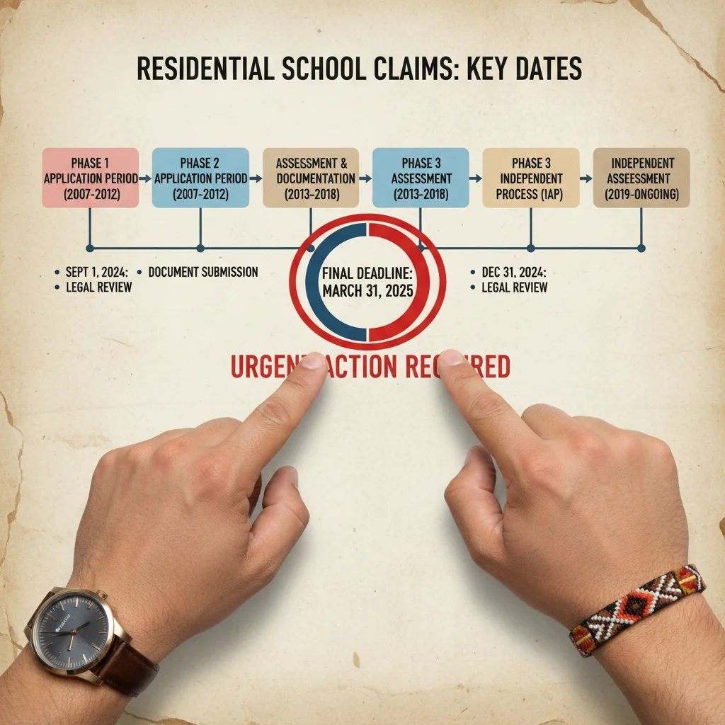 Residential school compensation claims deadlines calendar