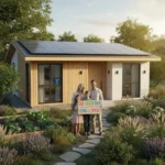 Secure $5,000 in Government Grants for Energy-Efficient Home Upgrades Family in front of energy-efficient home with solar panels