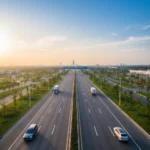 Modern highway representing a robust federal infrastructure investment
