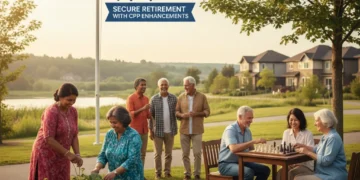 Seniors enjoying retirement with peace of mind, reflecting Canada Pension Plan enhancements.